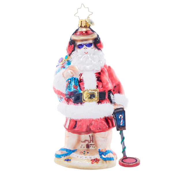 Christopher Radko Seaside Scavenger Santa Ornament