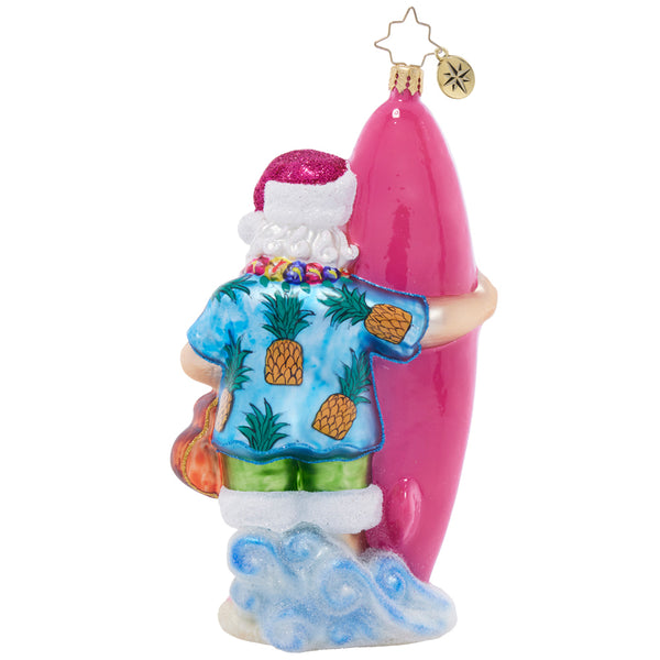 Christopher Radko 2024 Island Breeze Chris Kringle Santa Ornament