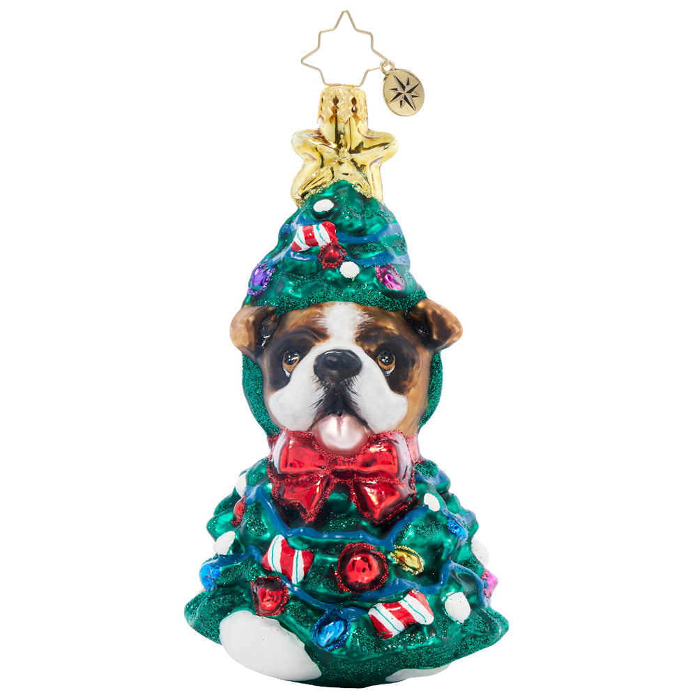 Christopher Radko Bulldog Christmas Couture Ornament