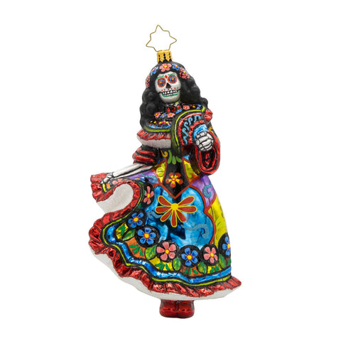 Christopher Radko Spirited Skeleton Sway Day of the Dead Ornament