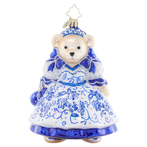 Christopher Radko Chinoiserie Muffy 2024 Ornament Blue