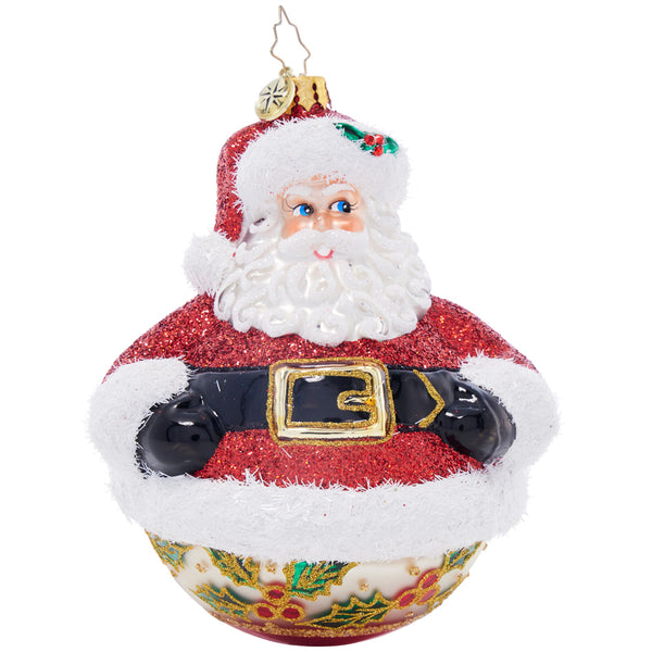 Christopher Radko Jolly Holly Claus Santa Ornament