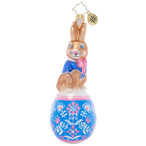 Christopher Radko Holly Jolly Hare Pose Easter Ornament