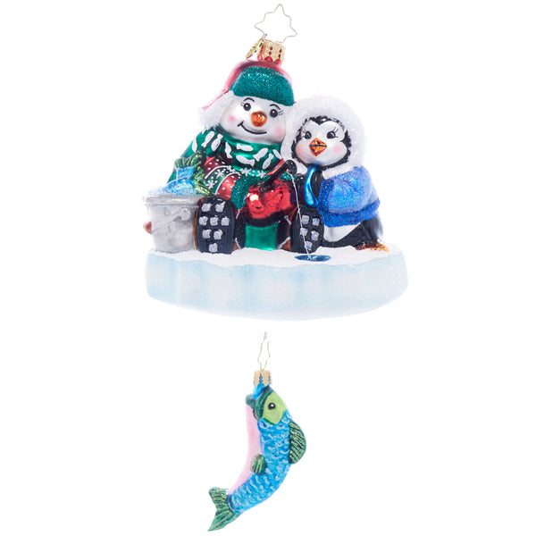 Christopher Radko Ice Fishing Snow Pals Ornament