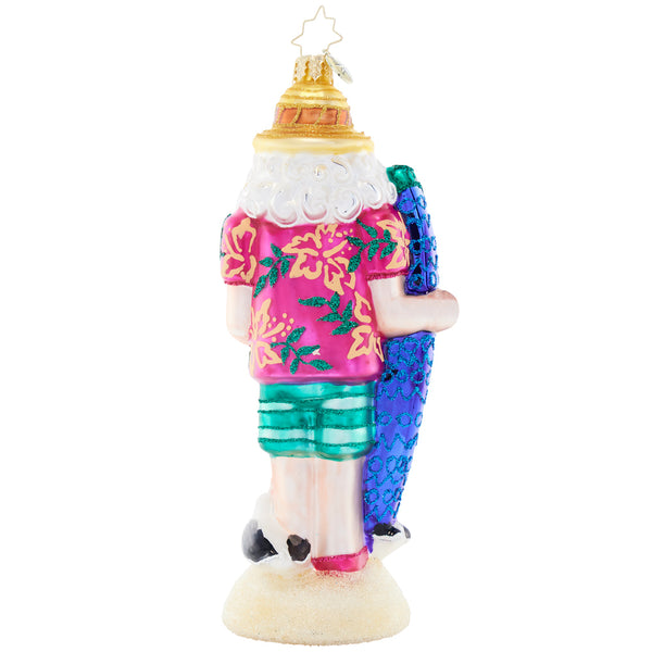 Christopher Radko Hang Ten Woody Surfer Nutcracker Ornament