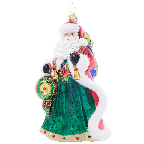 Christopher Radko Santa's Sparkling Keepsake Father Christmas Ornament