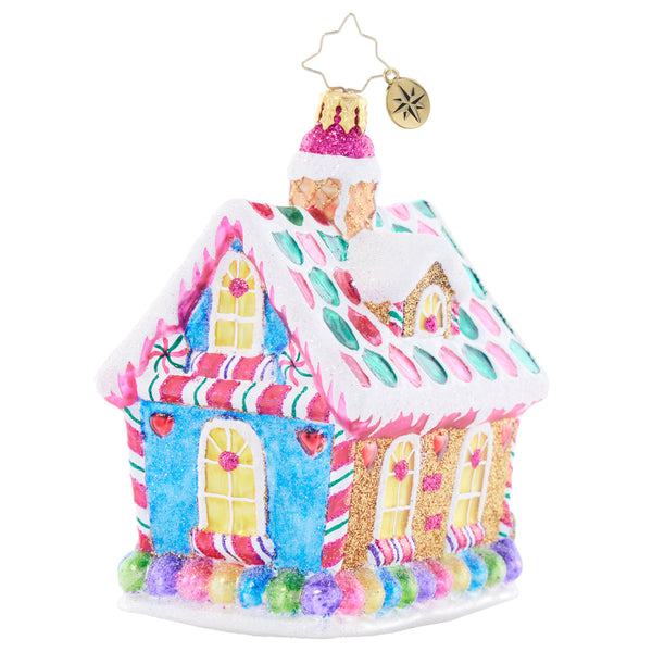 Christopher Radko Candy Coated Cottage House Ornament