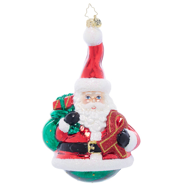 Christopher Radko 2024 Aids Full of Hope Santa Charity Ornament