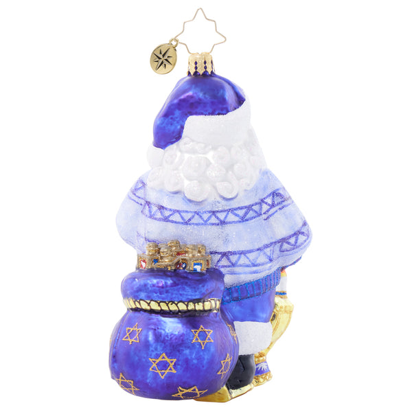 Christopher Radko Christma-kkah Santa Hanukkah Ornament