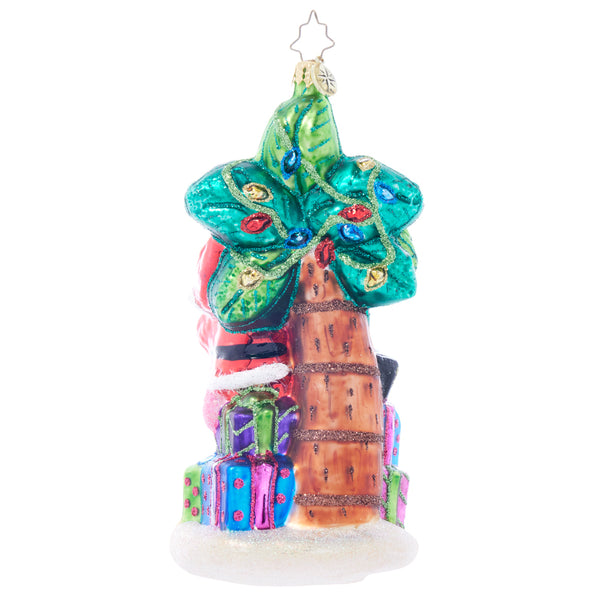 Christopher Radko Palm Tree Paradise Santa Beach Ornament