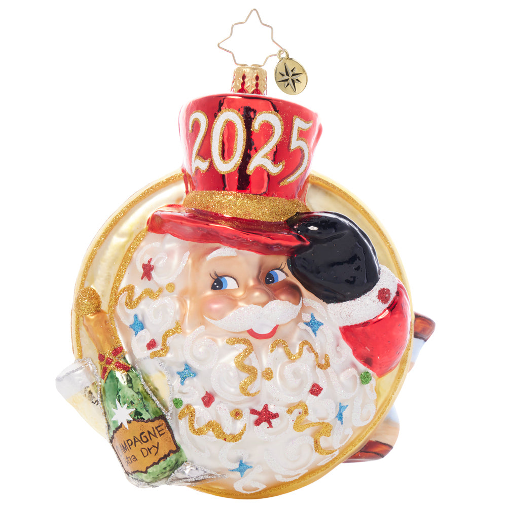 Christopher Radko A 2025 Midnight Celebration New Year Ornament My
