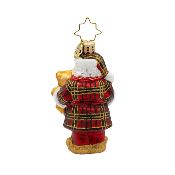 Christopher Radko Sweet Slumber Treat Gem Santa Ornament