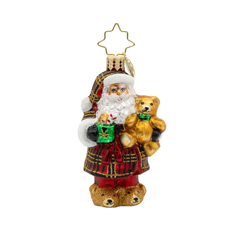 Christopher Radko Sweet Slumber Treat Gem Santa Ornament
