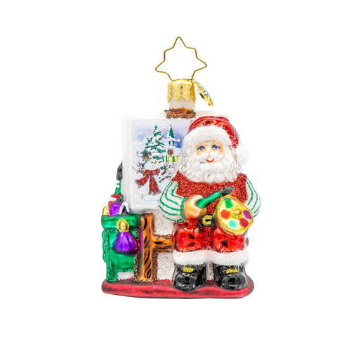 2025 Christopher Radko Pretty As A Picture Artist Gem Ornament