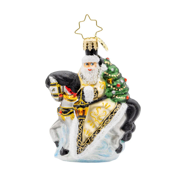 Christopher Radko Golden Coat Calvary Gem Horse Ornament