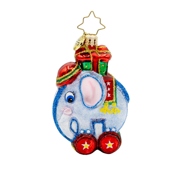 Christopher Radko Tiny Trunk Traveler Gem Pull Toy Ornament