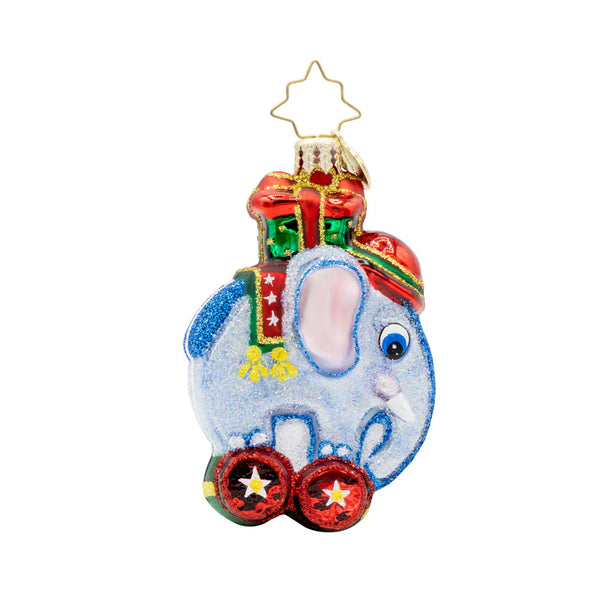 Christopher Radko Tiny Trunk Traveler Gem Pull Toy Ornament