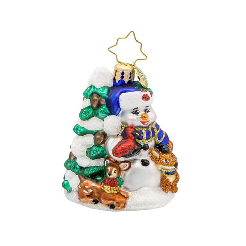 2025 Christopher Radko Wintery Pals Gem Snowman Ornament
