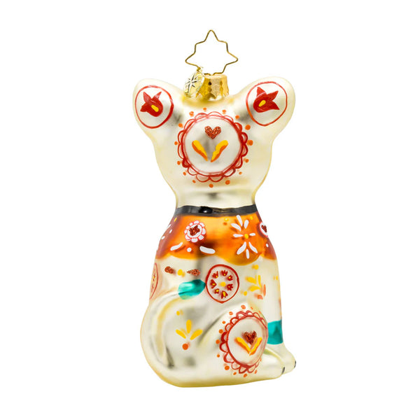 Christopher Radko Fiesta Fido Calavera Dog Ornament