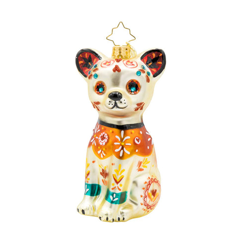 Christopher Radko Fiesta Fido Calavera Dog Ornament
