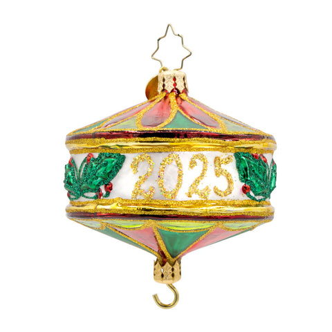 Christopher Radko 2025 Dated Remembering The Year Ornament