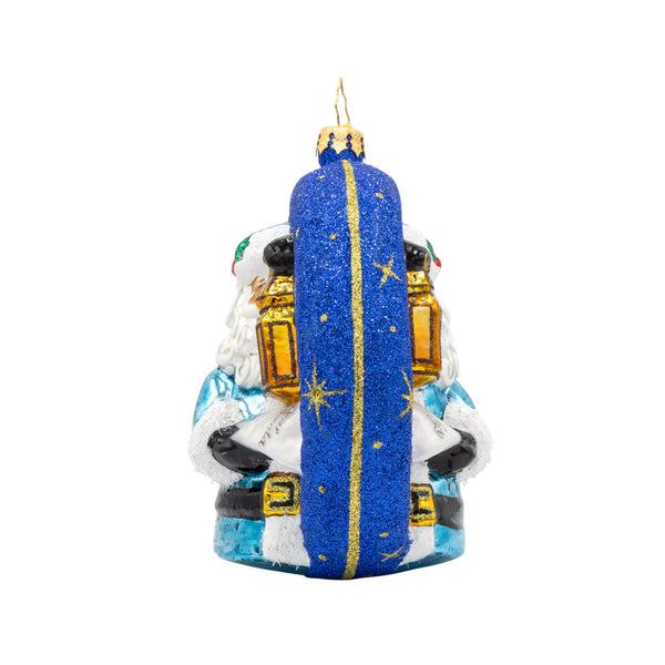 Christopher Radko Santa's Guiding Light Ornament