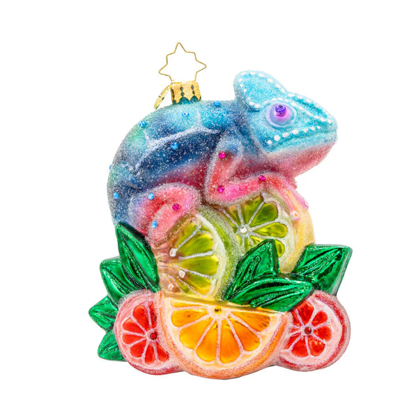 Christopher Radko Camouflage Cutie Gecko Ornament
