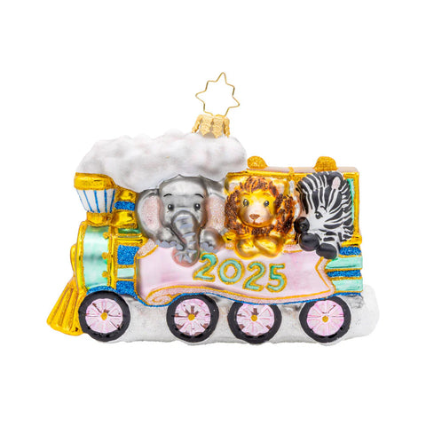 Christopher Radko 2025 Baby Animals Dated Tiny Travelers Ornament
