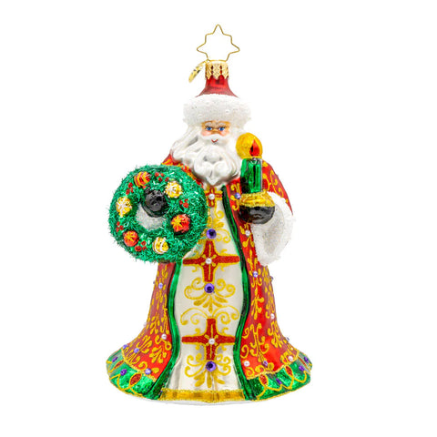 2025 Christopher Radko Light Of The Season Santa Ornament OOTM