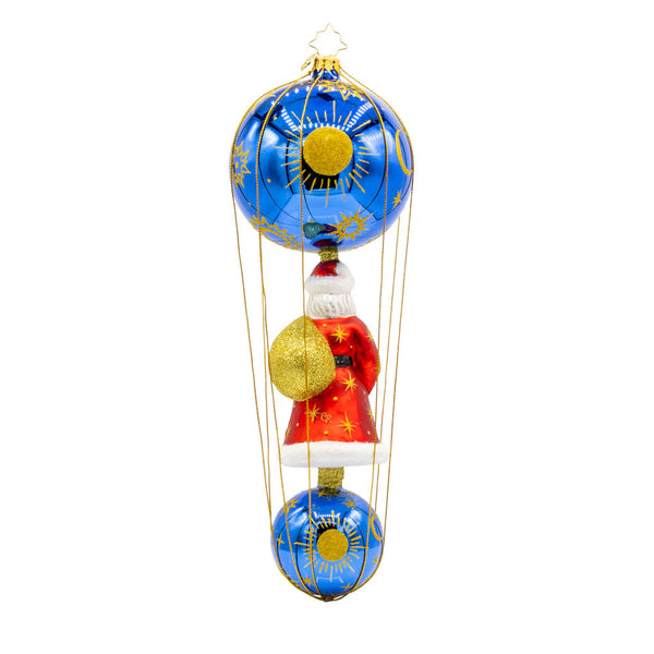 2025 Christopher Radko Cosmic Cloud Hopper Celestial Santa OOTM