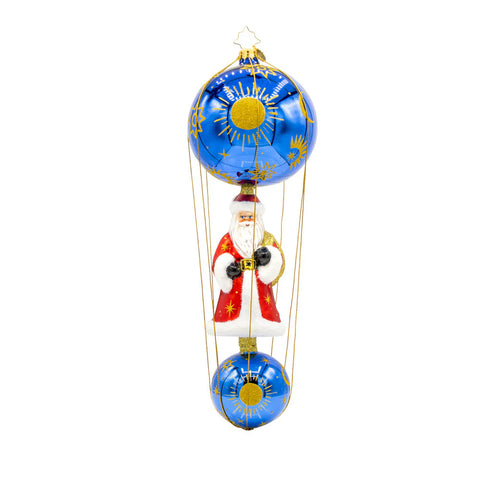 2025 Christopher Radko Cosmic Cloud Hopper Celestial Santa OOTM
