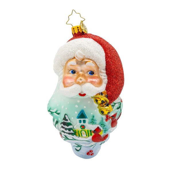 2025 Christopher Radko St. Nick's Winter Tale Santa Ornament OOTM