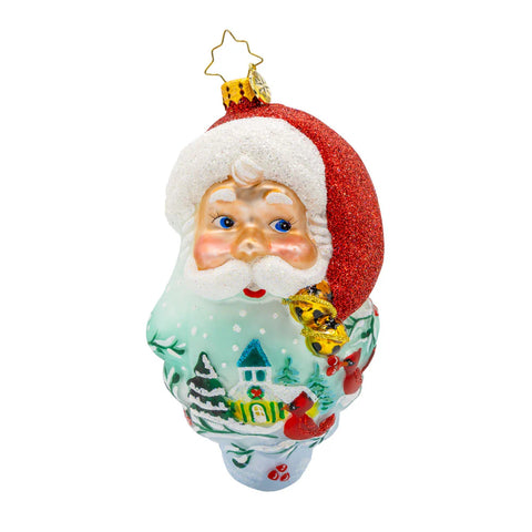2025 Christopher Radko St. Nick's Winter Tale Santa Ornament OOTM