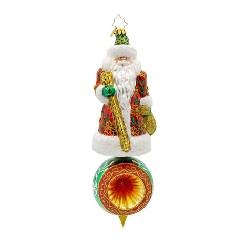 2025 Christopher Radko Regal Reflections Santa Ornament OOTM