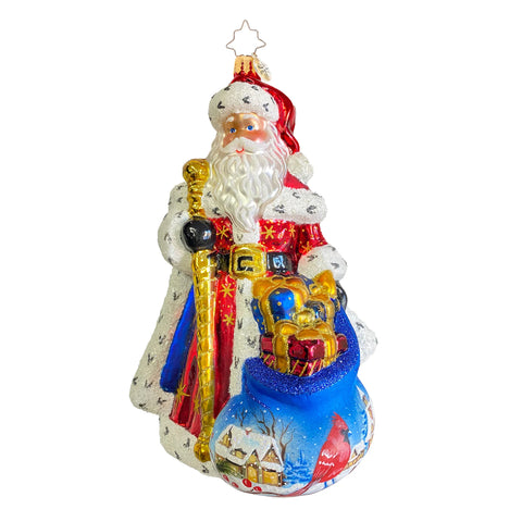 2025 Christopher Radko A Victorian Christmas Santa Ornament OOTM