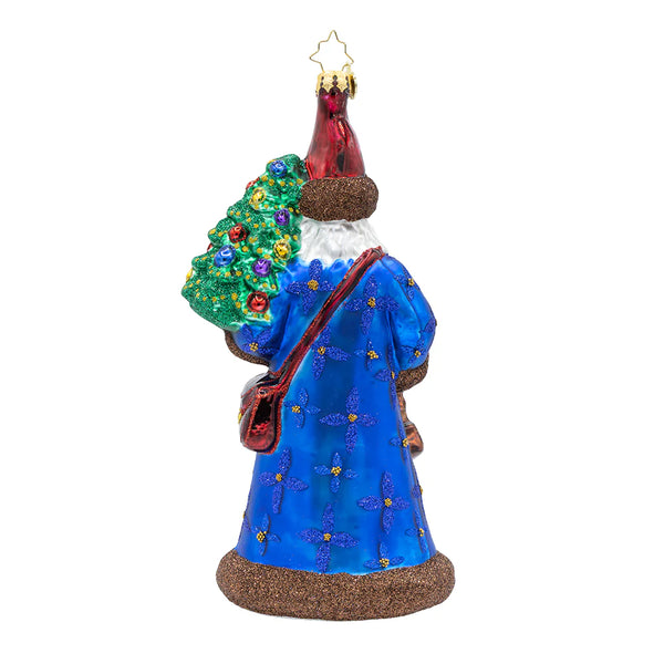 2025 Christopher Radko Grand Blue Balmoral Santa OOTM