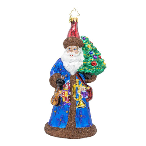 2025 Christopher Radko Grand Blue Balmoral Santa OOTM