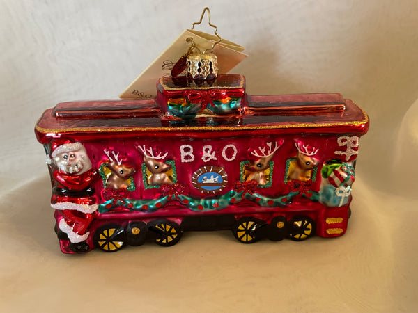 Christopher Radko B & O Railroad Train Set of 12 Ornaments