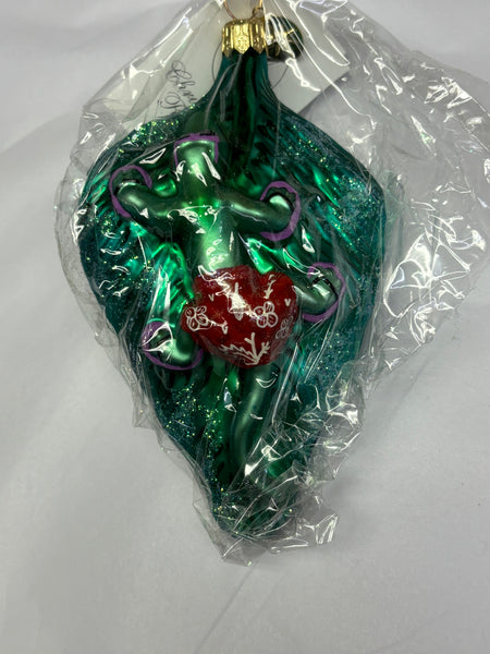 Christopher Radko Gecko Christmas Hawaiian Ornament