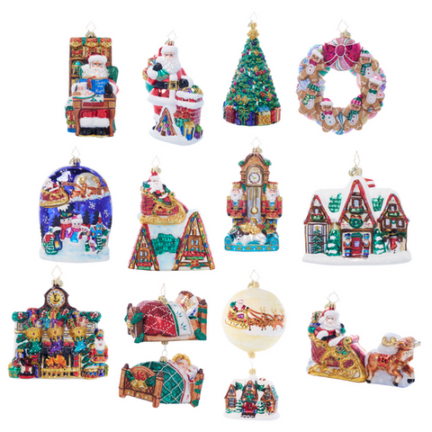 Christopher Radko 2024 Ornament of the Month Set of 12