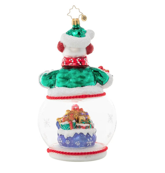 Christopher Radko Chilly and Cheery Snowman Dome Ornament