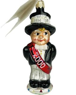 Christopher Radko COUNTDOWN CUTIE Happy New Year 2000 Ornament