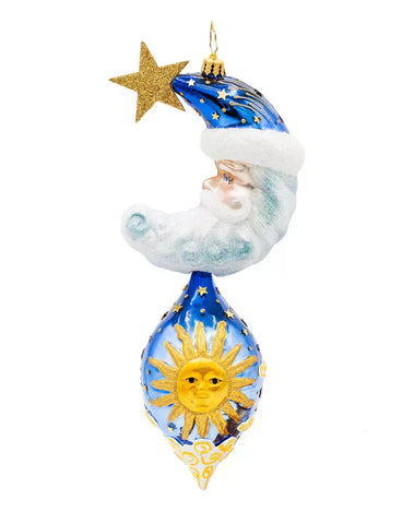 Christopher Radko Day Star Santa Celestial Ornament