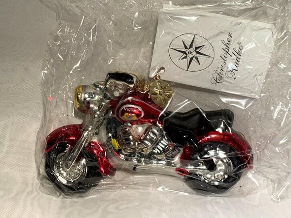 Christopher Radko Easy Rider Motorcycle Ornament 0104680