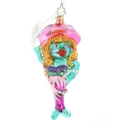 Christopher Radko Glamour Gills Fish Lady Beach Ornament