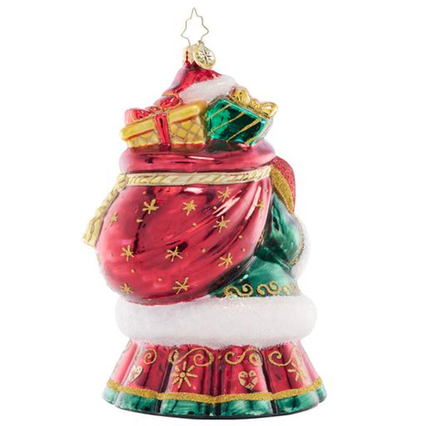 Christopher Radko Aids 2023 Heart Of Holiday Giving Santa Ornament