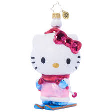 Christopher Radko Hello Kitty Aspen Vacation Skiing Ornament