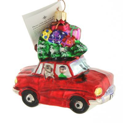 Christopher Radko Holiday Reunion Jr Red Car Griswold Ornament 009770