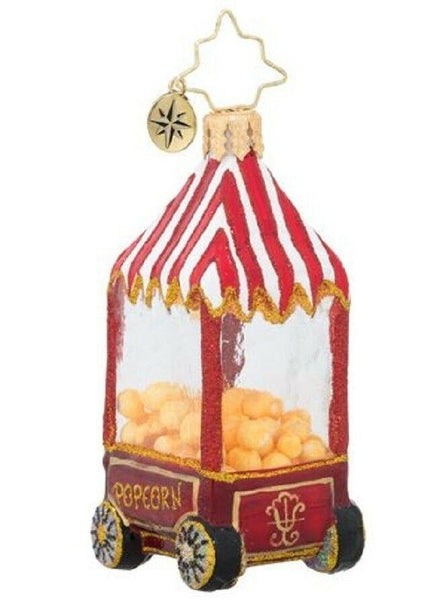 Christopher Radko HOT POP Popcorn Machine Little Gem Ornament