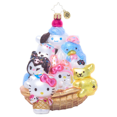 Christopher Radko Hello Kitty and Friends Ice Cream Parlor Ornament
